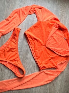 Orange Two-Piece Bikini Set